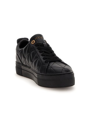 Quilted on sale sneakers black