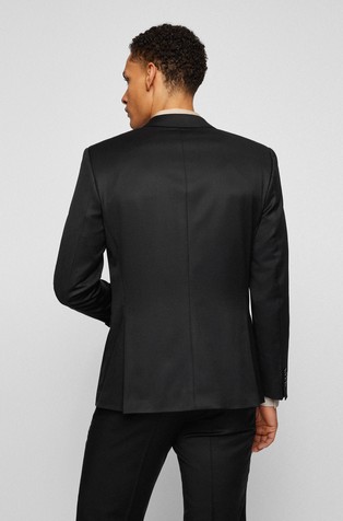 BOSS - Extra-slim-fit jacket in virgin-wool serge