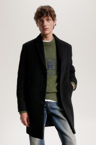 Tommy hilfiger sale wool blend overcoat