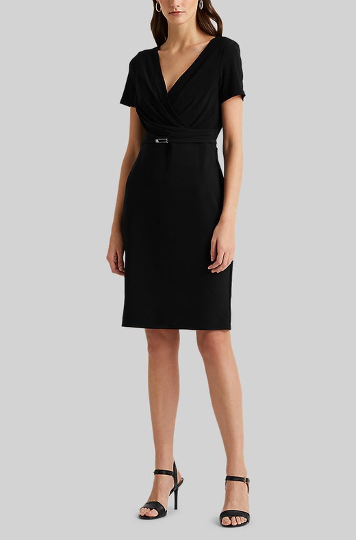 LAUREN RALPH LAUREN Surplice matte jersey dress | Emporium