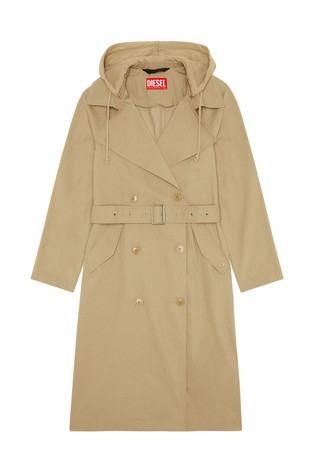 Diesel camel coat contrast on sale sleeves