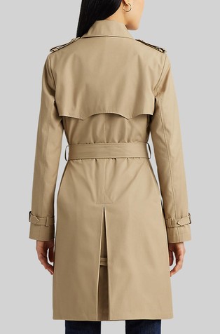 Ralph lauren cotton hot sale blend trench coat