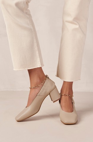 ALOHAS Agent Anklet Leather Pumps Emporium