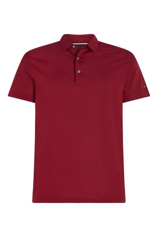 tommy hilfiger burgundy polo