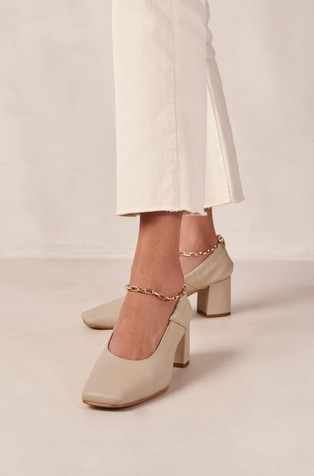 ALOHAS Agent Anklet Leather Pumps Emporium