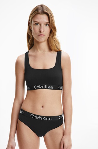 Calvin Klein Women's Structure Cotton Bikini Panty, Black,XS - US 