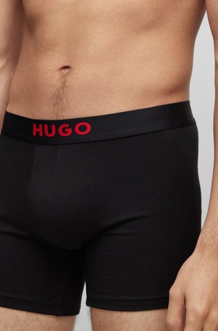 BOSS - Two-pack of boxer briefs with logo waistbands