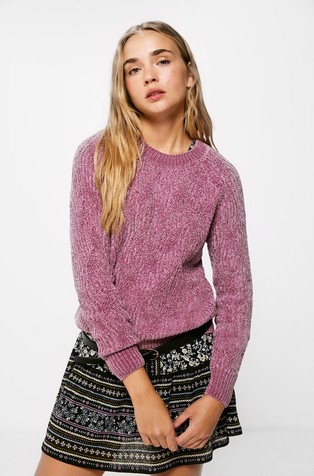 Purple deals chenille jumper