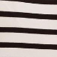 Ivory Black Stripe