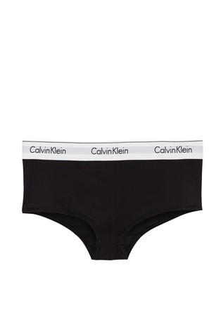 Calvin Klein Modern Cotton High Waist Brief in Black