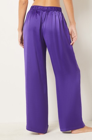 elasticated pants in viscose satin | forte_forte