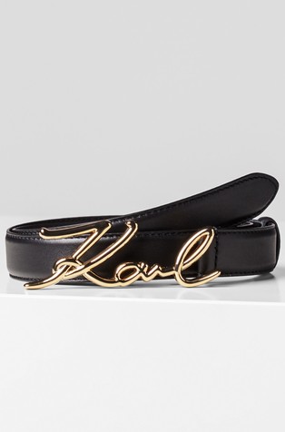 Karl Lagerfeld K/Autograph Leather Belt