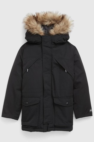 Gap black parka new arrivals