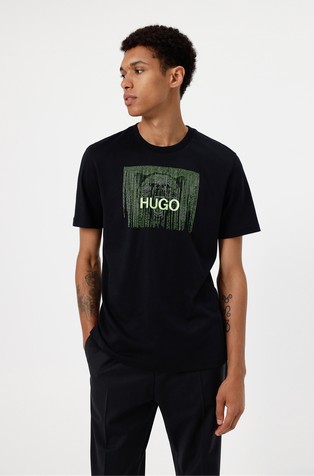 hugo boss glow in the dark t shirt