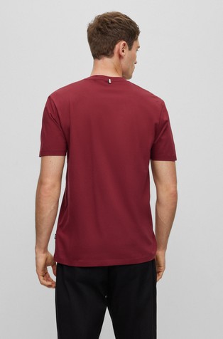 BOSS Mercerised-cotton T-shirt a slim in | Emporium fit