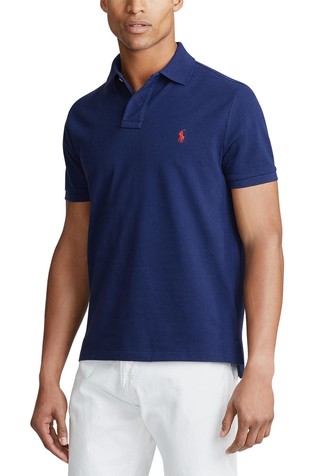 Ralph lauren mesh hot sale slim fit polo