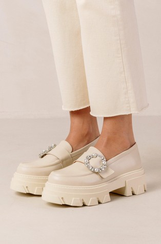 ALOHAS Trailblazer Crystal Leather Loafers Emporium