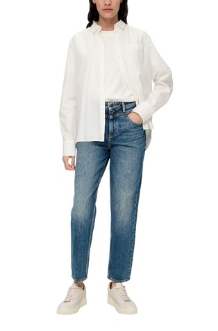 MOM JEAN S'OLIVER RELAXED FIT :Tapered leg