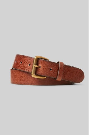 Polo Ralph Lauren Harness Leather Dress Belt - Belts 