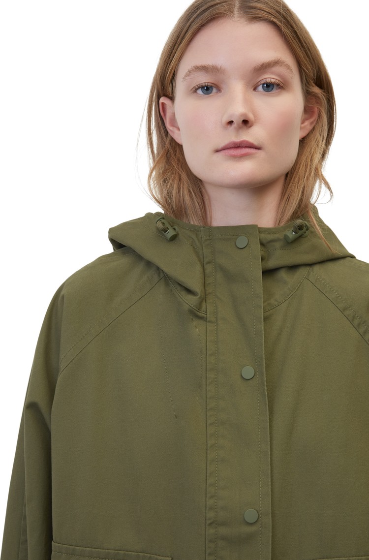 trechter Partina City Liever MARC O'POLO Hooded parka cape in a relaxed fit made of organic cotton twill  | Emporium