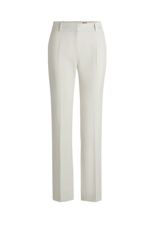 Slim-fit trousers in shimmer fabric