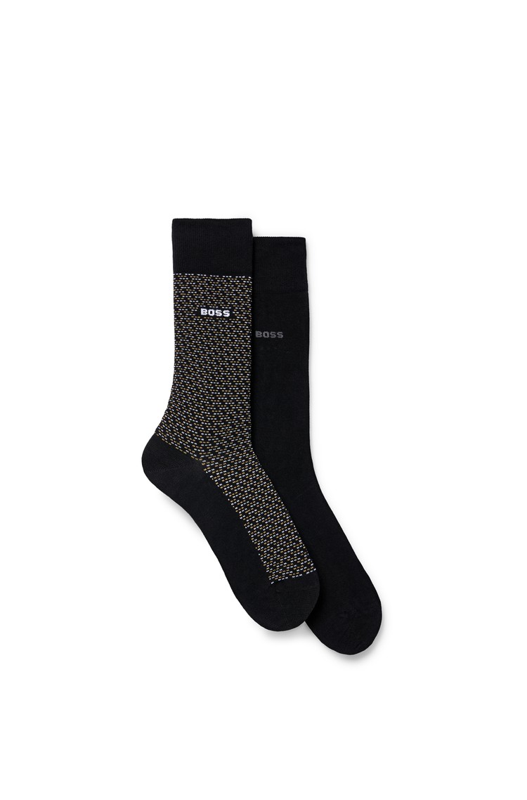 Buy BOSS Two-Pack Cotton Blended Socks