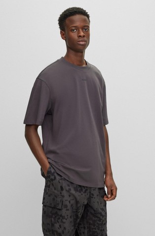 HUGO - Relaxed-fit T-shirt in cotton with camouflage print