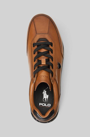 POLO RALPH LAUREN Irvine Leather Trainer | Emporium