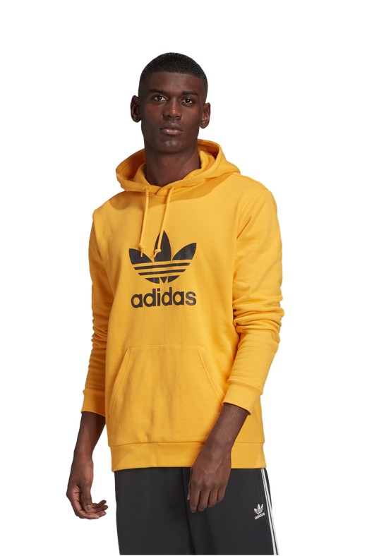 adidas trefoil hoodie orange