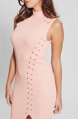 Lace up hotsell sweater dress