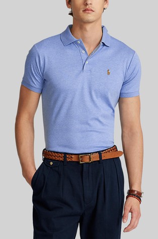 slim fit soft cotton polo shirt