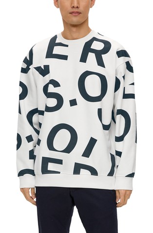 S.OLIVER Sweatshirt with an Emporium print | all-over