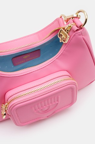 Chiara Ferragni Eyelike-embossed belt bag, Pink