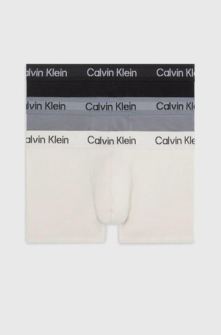 Calvin Klein Cotton Stretch 3 pack trunks in black