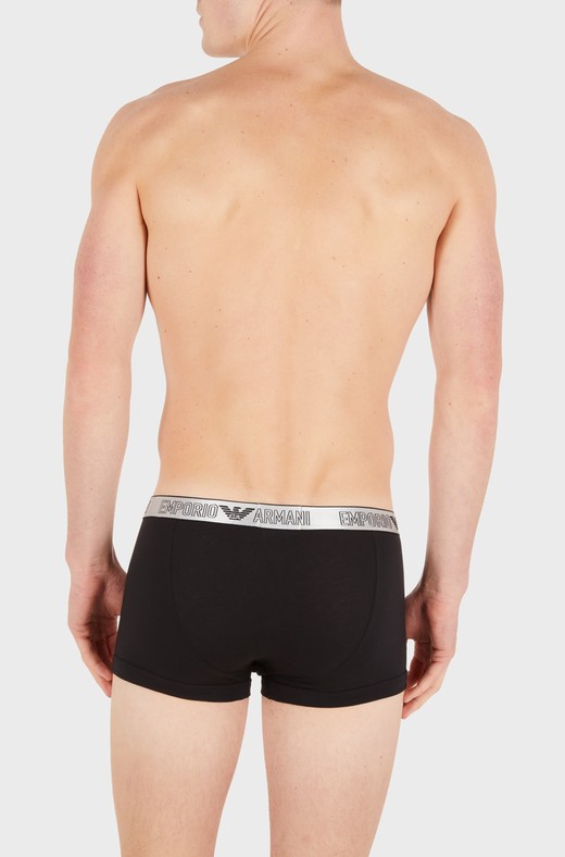 Mesh boxer briefs with all-over jacquard logo lettering