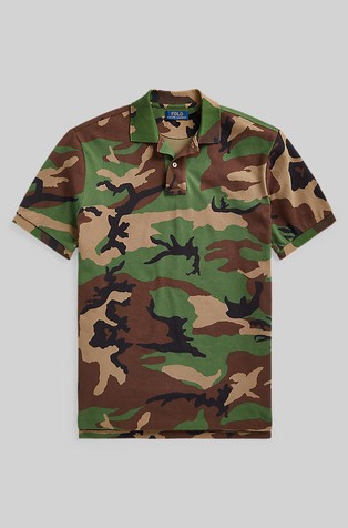 POLO RALPH LAUREN Custom Slim Fit Camo Mesh Polo Shirt Emporium