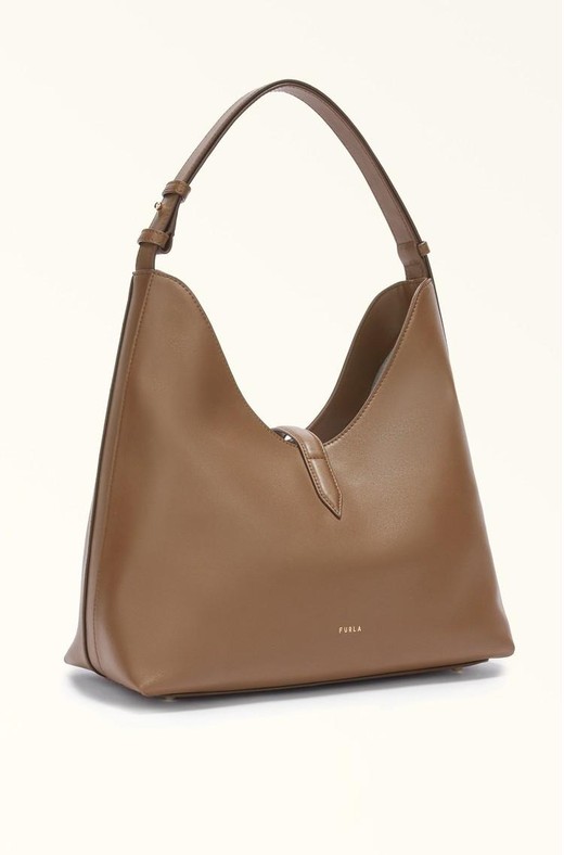 FURLA Hobo Shoulder Bag Dark 2024 Brown