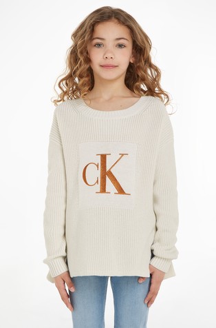 Calvin klein hot sale jumper white