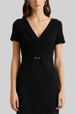 LAUREN RALPH LAUREN Surplice matte jersey dress | Emporium