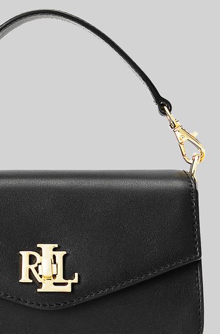 Lauren Ralph Lauren Leather Small Tayler Crossbody Bag, Black