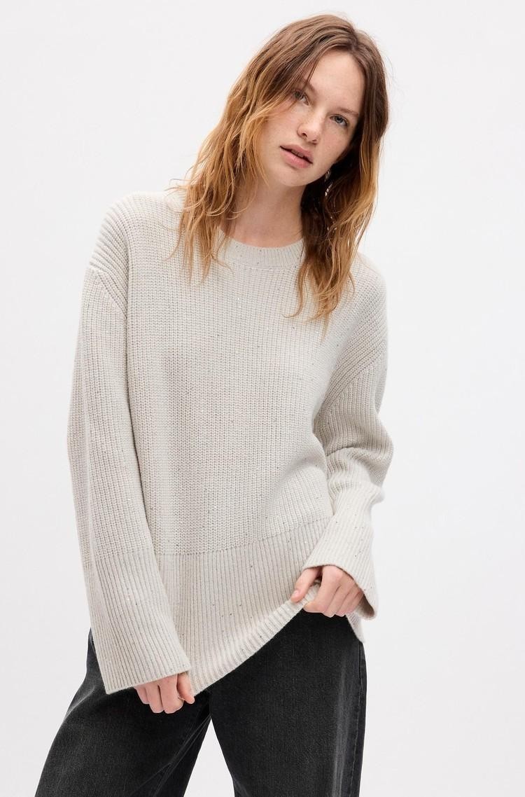 24/7 Split-Hem Fair Isle Sweater