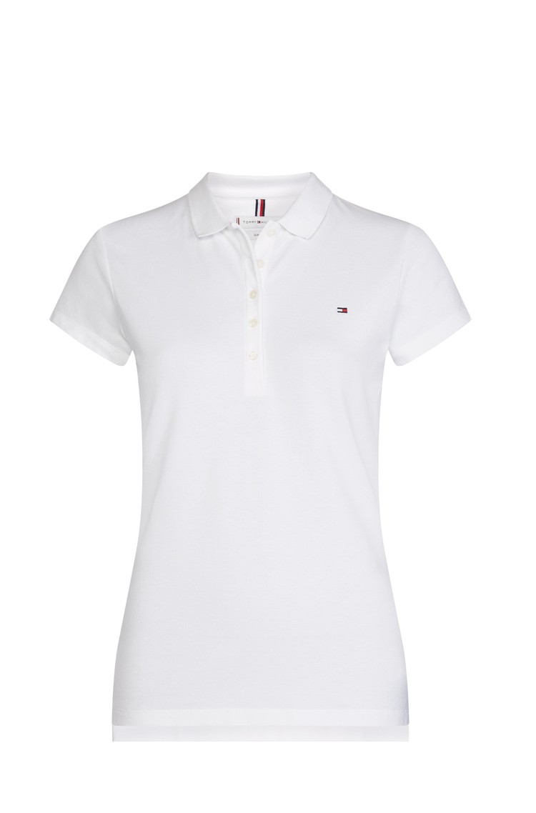 TOMMY HILFIGER Heritage Slim Fit Polo Shirt - WHITE