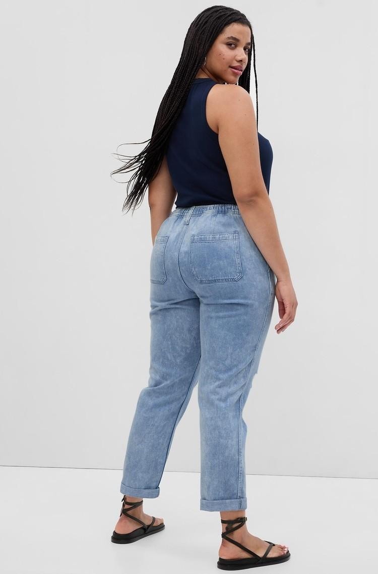 GAP Mid Rise Easy Denim Utility Jeans